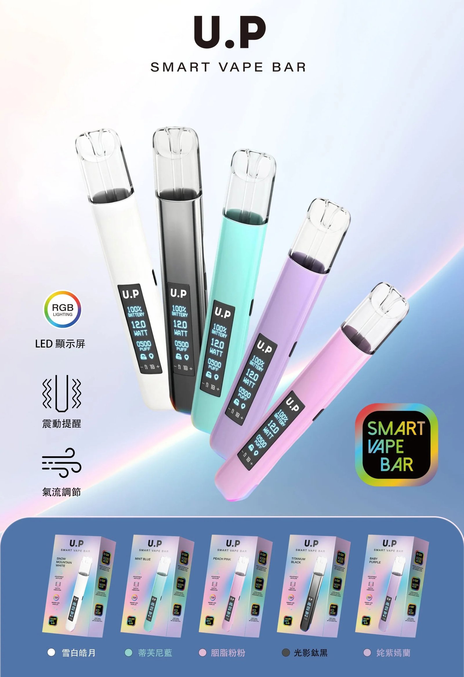 【U.P 智能光感主機】通用一代主機 搭載高性能平衡功率芯 動力澎湃且輸出穩定 極簡美學金屬機身 流暢握感不忍釋手 一代系列完美無縫適配 台灣現貨:圖片 3