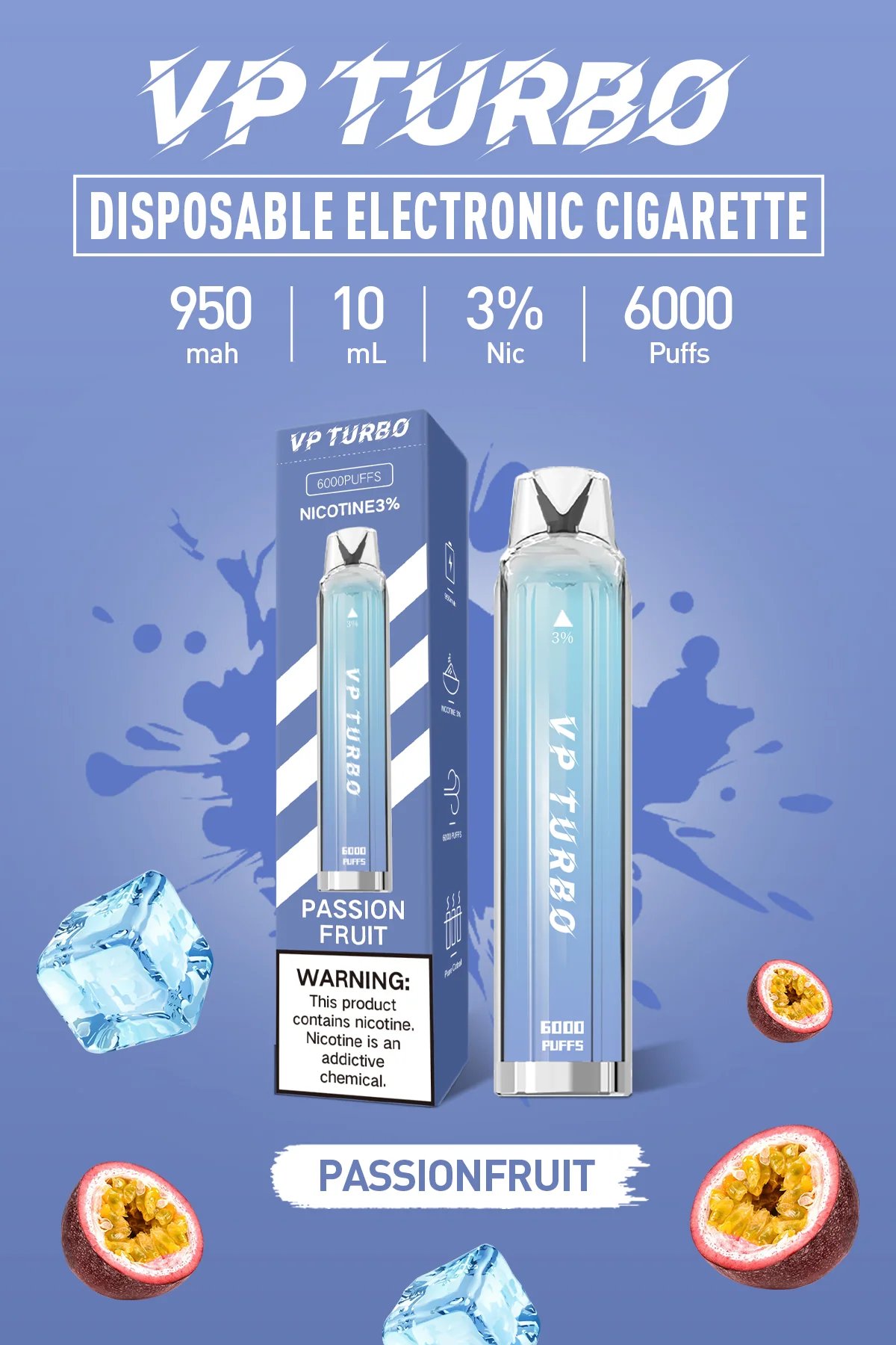 【VP TURBO 6000】渦輪增壓拋棄式 搭載 950mAh 霸王級電芯 高飽和電力支援 每一口皆是澎湃濃郁享受 老煙友瘋搶口碑神機 台灣現貨:圖片 2