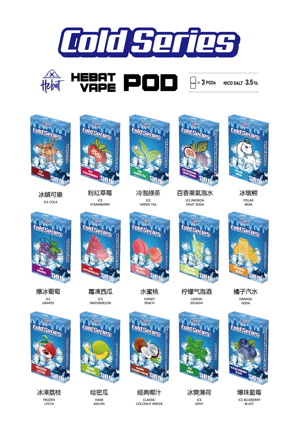 【1:1 鮮果極致還原】Hebat 喜貝一代煙彈 2mL 奢華裝抽更久 3.5% 高濃度重擊感、秒解癮不嗆辣 適配所有一代主機 台灣現貨:圖片 2