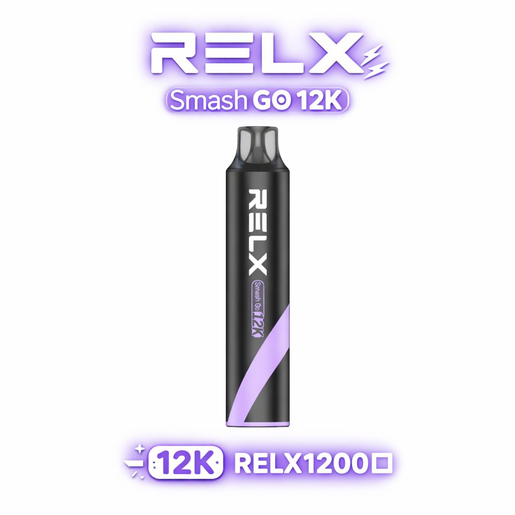 【解癮天花板】RELX Smash Go 12000 抽 400mAh 閃充不斷電、穩壓技術始終如一 5% 強勁擊喉感、一秒上頭極致滿足 15ml 爆爽大油量 台灣現貨