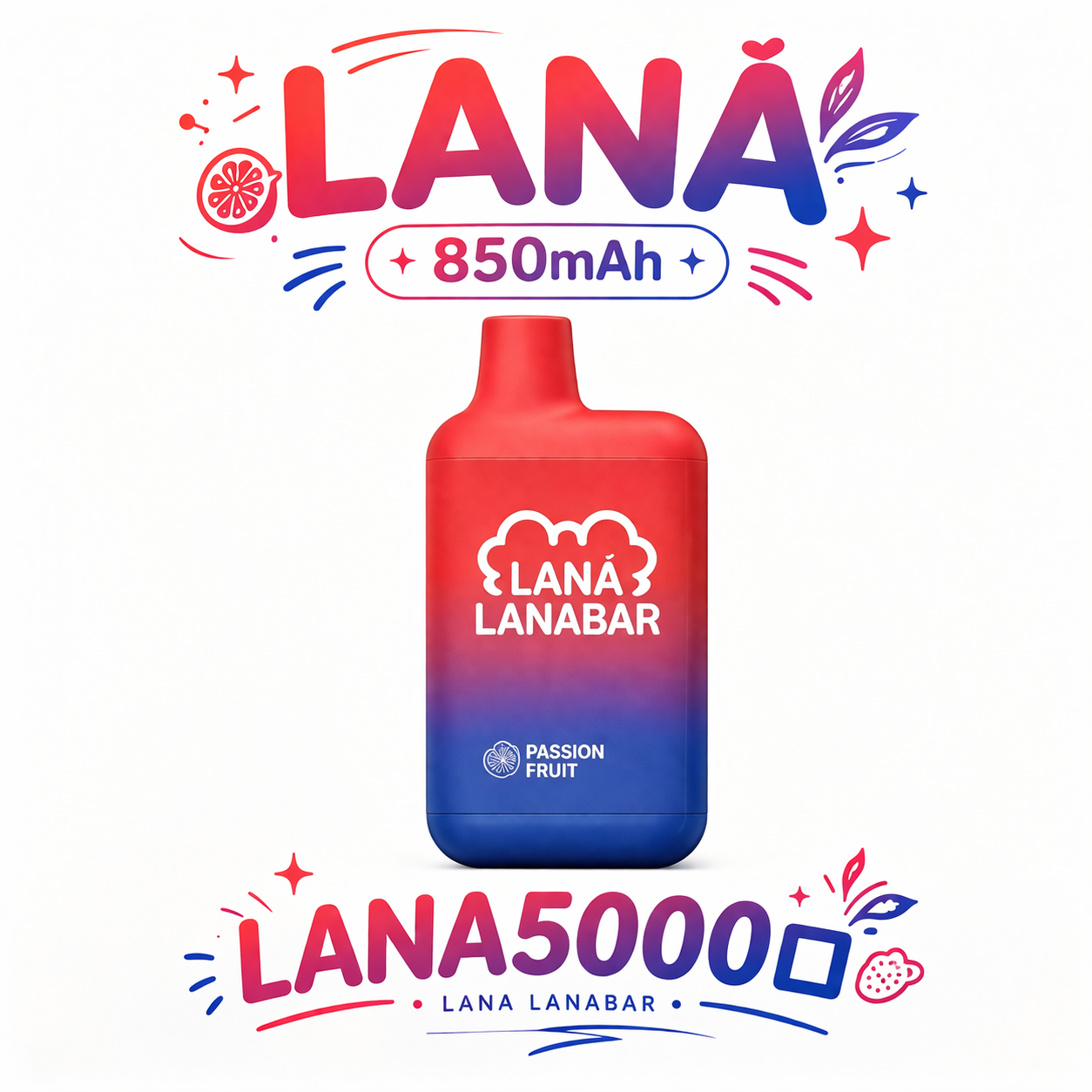 【職人級】LANA 5000 抽 獨家 Mesh 網芯黑科技 極致綻放液態果韻純粹層次 內置 850mAh 霸氣大電池 台灣現貨