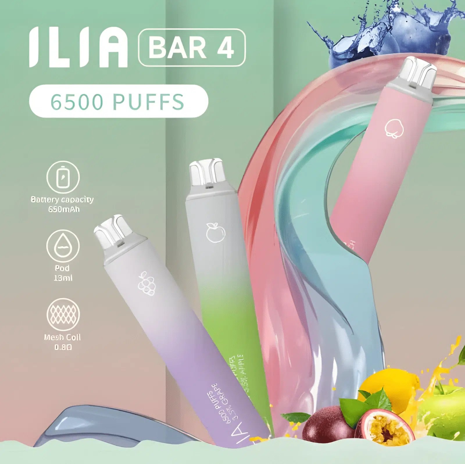 【ILIA 哩亞 Bar4】零下凍感 6500 型 10ml 豪邁裝載挑戰拋棄式極限 搭載 Type-C 瞬能快充技術 瞬時爆發沁涼入魂的冰萃饗宴 台灣現貨:圖片 3