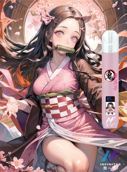 【INF 無限 x 鬼滅之刃】聯名限量一代機 全台首款智能螢幕搭載 全方位適配各款一代煙彈 夢幻側邊漸層呼吸燈營造極致感官層次 台灣現貨:圖片 2