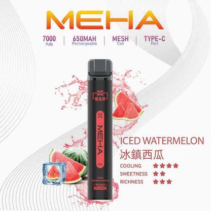 【MEHA 魅嗨】小黑條 7000 抽 搭載極強冰爽黑科技 3% 黃金比例綻放醇厚果韻 內建 650mAh 澎湃電力核心 台灣現貨:圖片 4