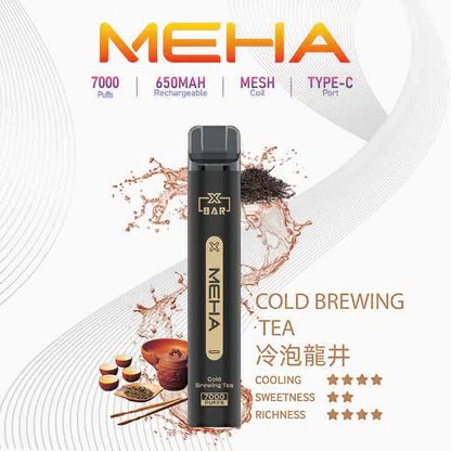 【MEHA 魅嗨】小黑條 7000 抽 搭載極強冰爽黑科技 3% 黃金比例綻放醇厚果韻 內建 650mAh 澎湃電力核心 台灣現貨:圖片 6