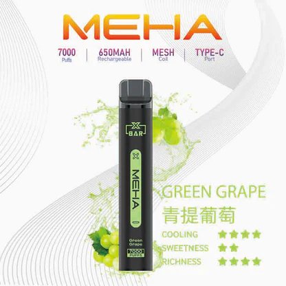 【MEHA 魅嗨】小黑條 7000 抽 搭載極強冰爽黑科技 3% 黃金比例綻放醇厚果韻 內建 650mAh 澎湃電力核心 台灣現貨:圖片 9