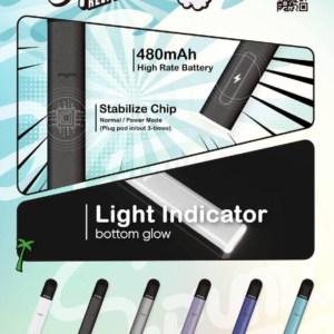 【SPUMY 冰熊】五代雙檔位主機 480mAh 電力續航天花板 爆發力十足的強勁輸出體感 杜絕焦味更顯層次 適配四/五六代煙彈 台灣現貨